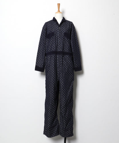 Polca Dot Denim Work Overalls(LADIES)