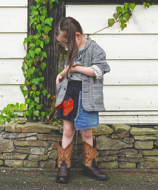 Denim Docking Design Skirt