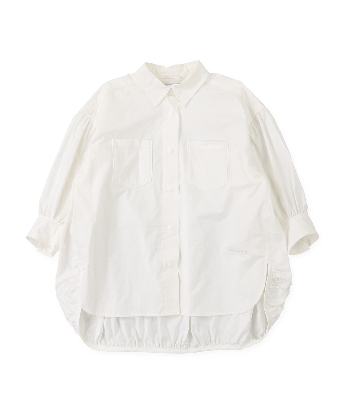 Typewriter Long Balloon Shirt