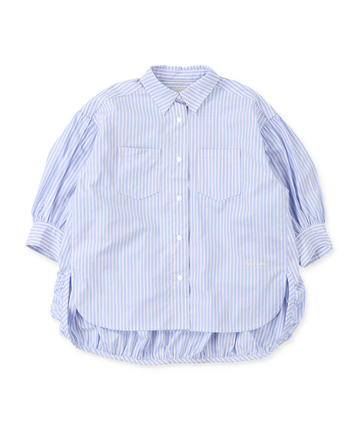 Typewriter Long Balloon Shirt