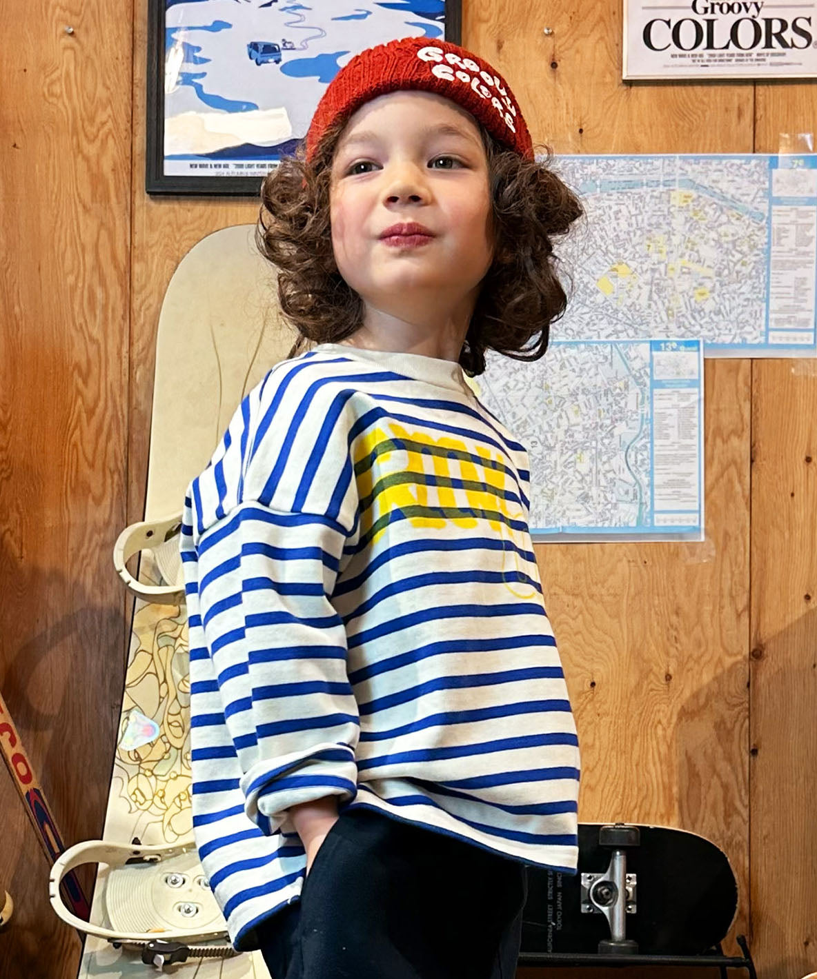 Striped Super Wide Silhouette Tee