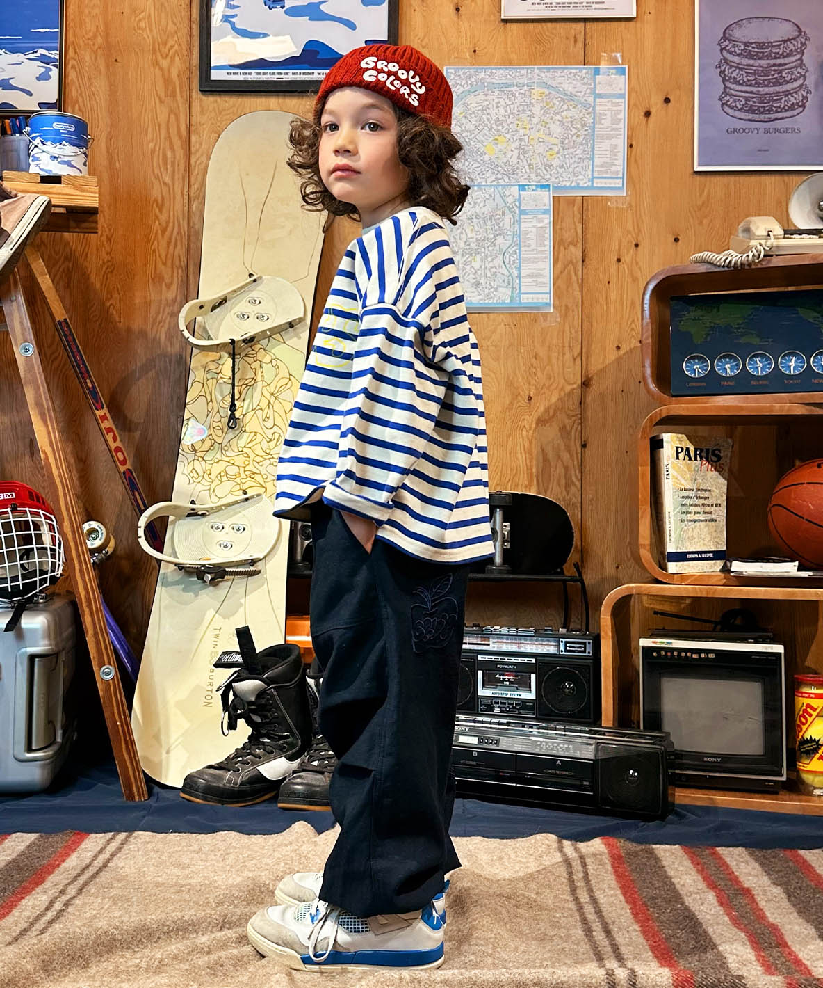 Striped Super Wide Silhouette Tee