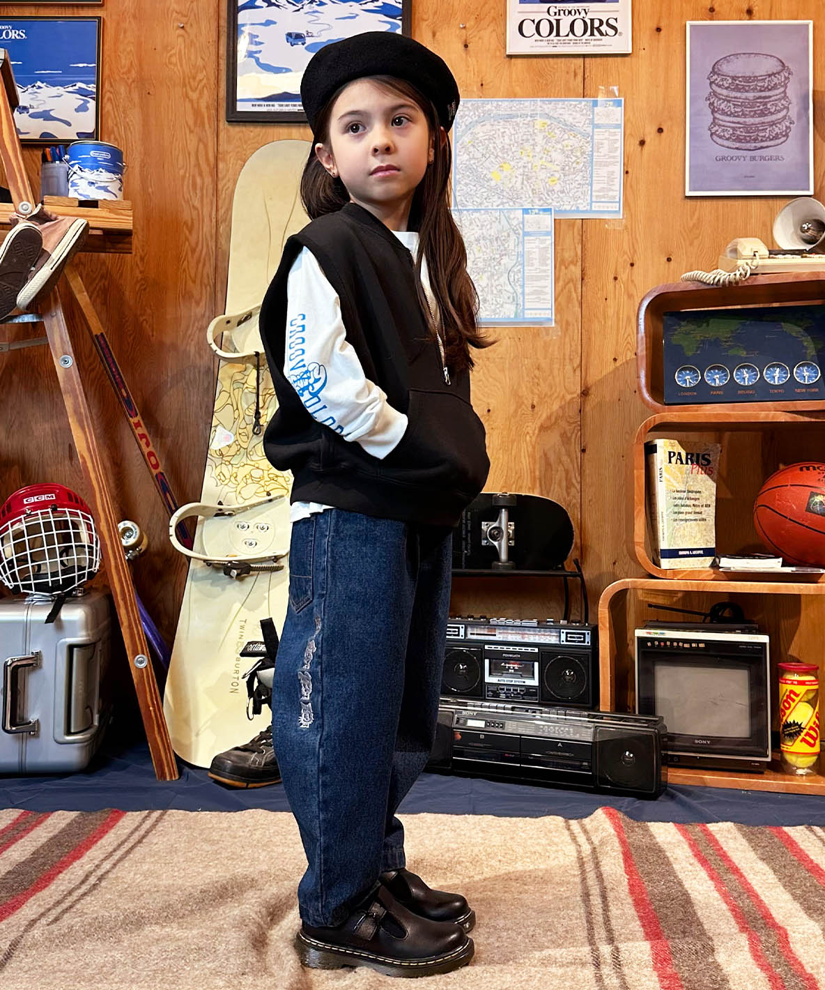 OSAMU GOODS Uneven Denim Balloon Long Pants