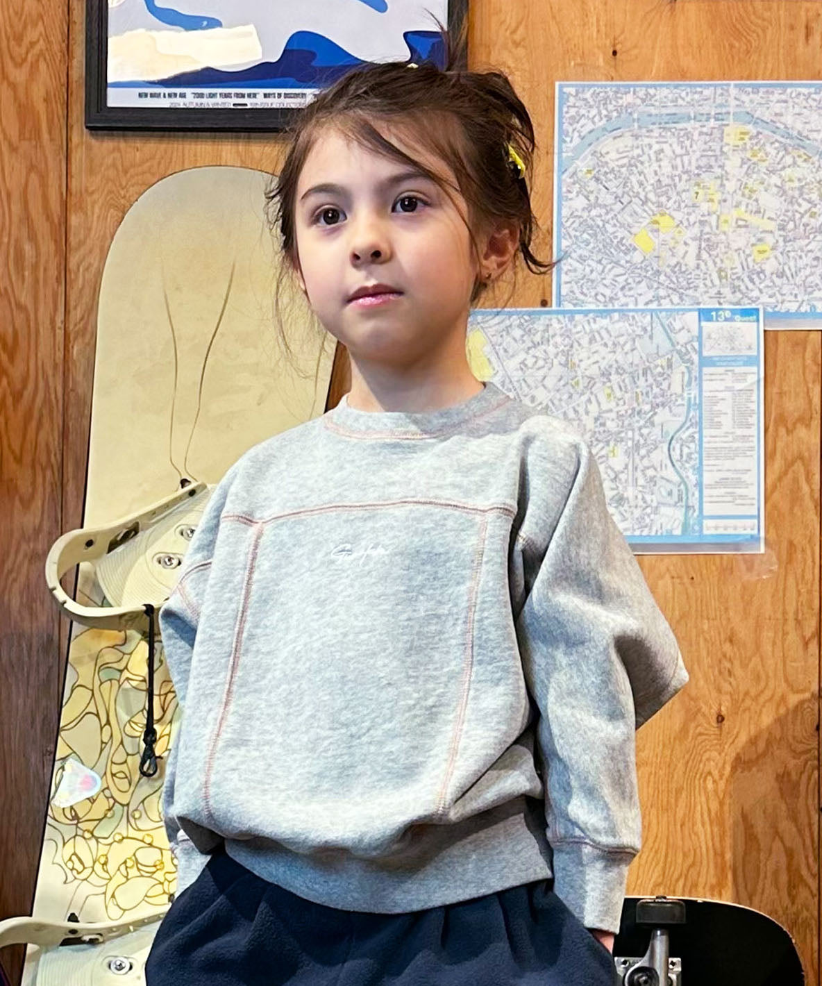 Switching Color Sweatshirt