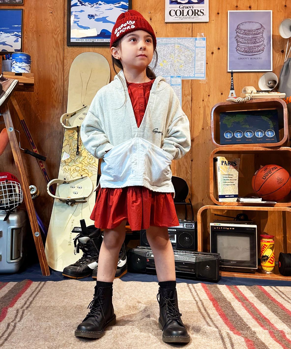 Skipper Neck Sweat Hoodie