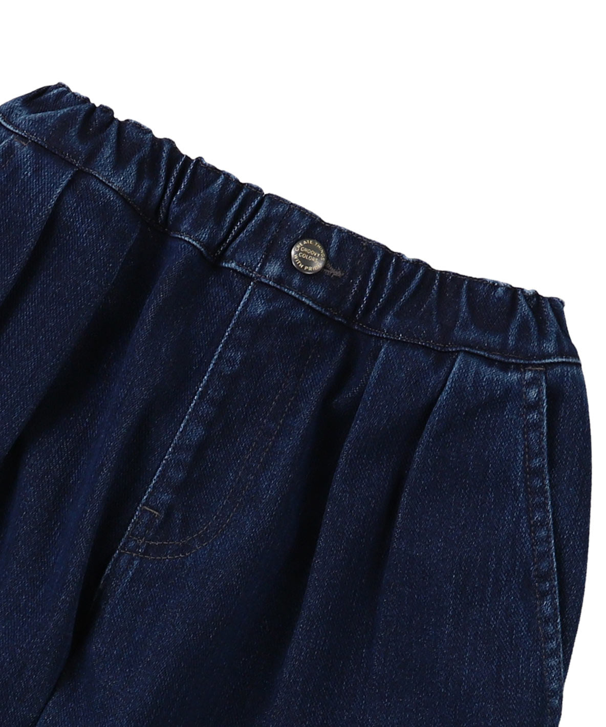 Knit Denim 2 Tuck Pants