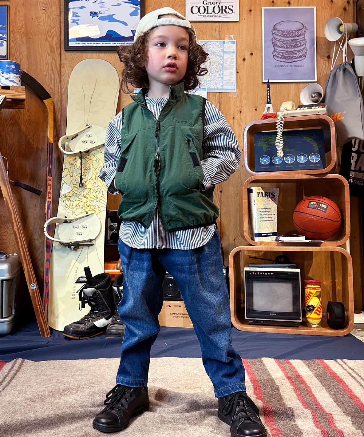 Knit Denim 2 Tuck Pants