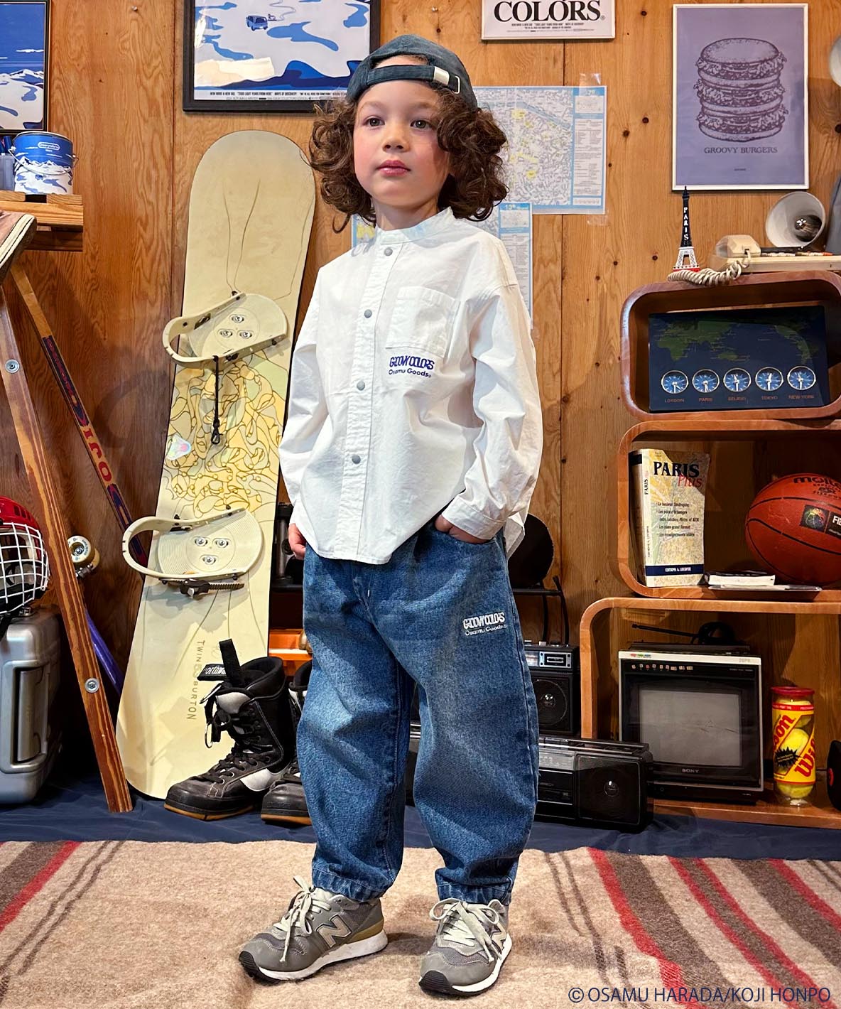 OSAMU GOODS Uneven Denim Balloon Long Pants