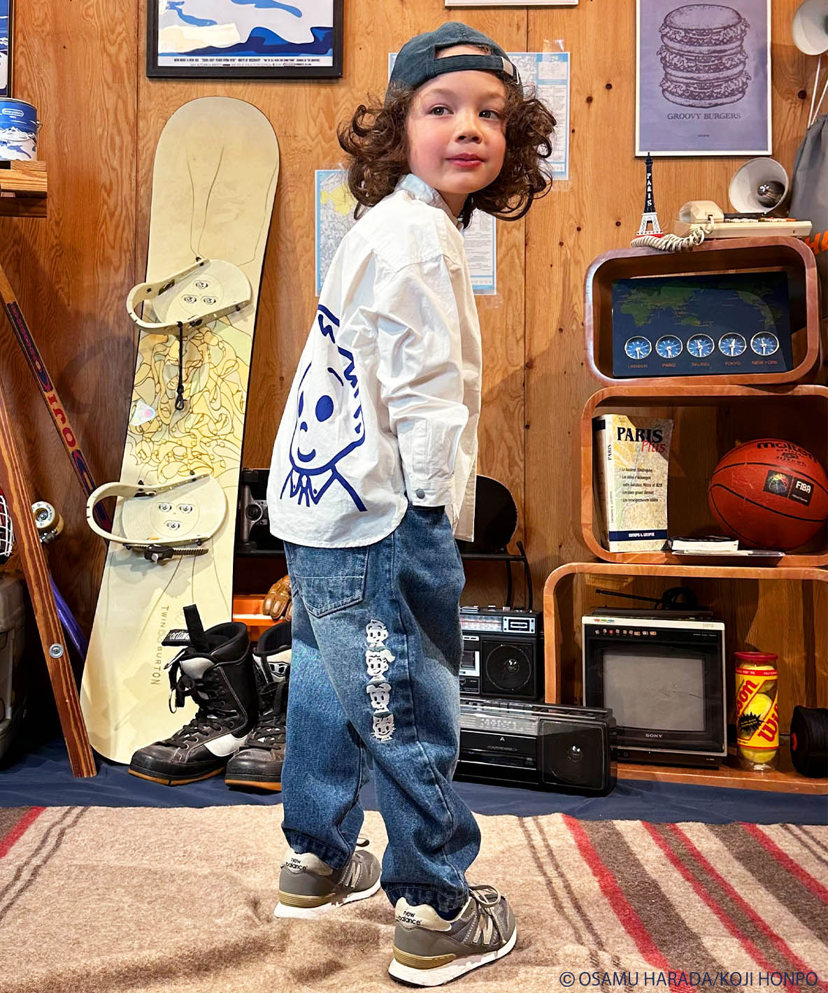 OSAMU GOODS Uneven Denim Balloon Long Pants