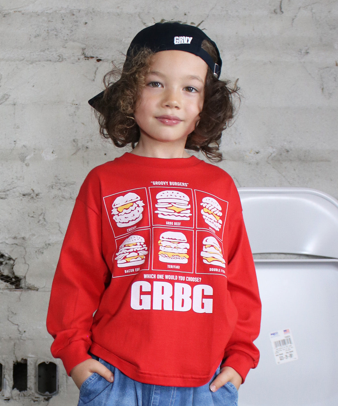 GROOVY BURGERS Long Sleeve Tee