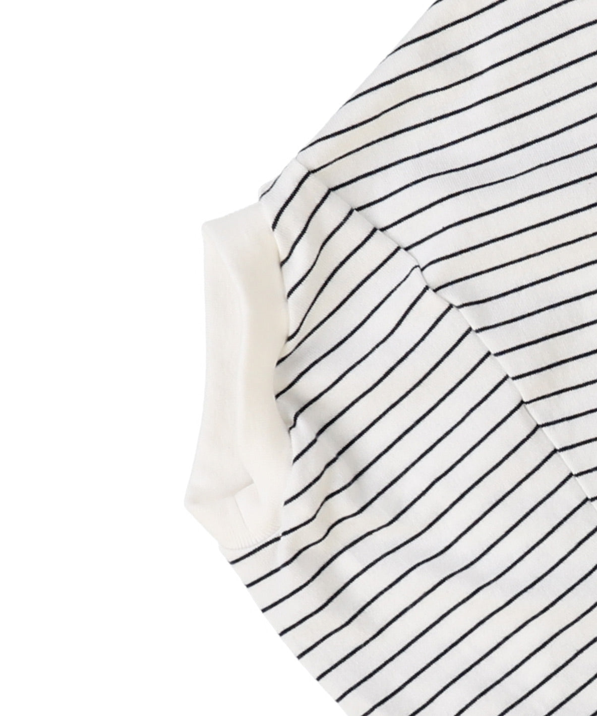 Striped and Tent-sleeve Tee