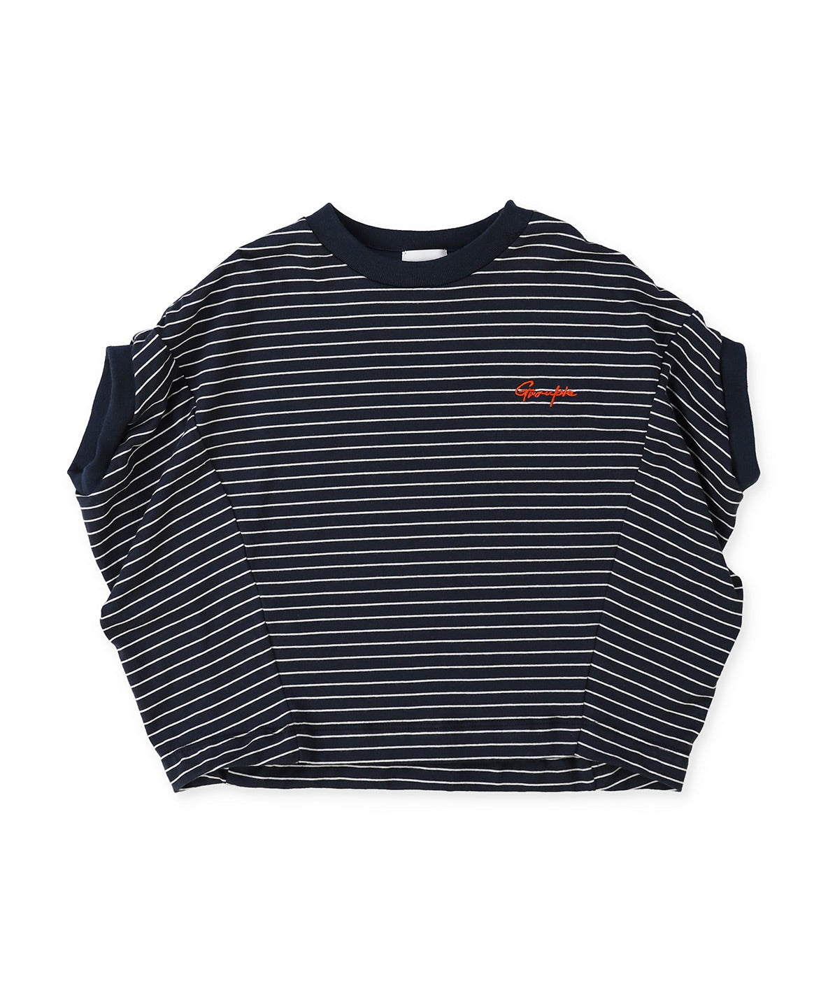 Striped and Tent-sleeve Tee