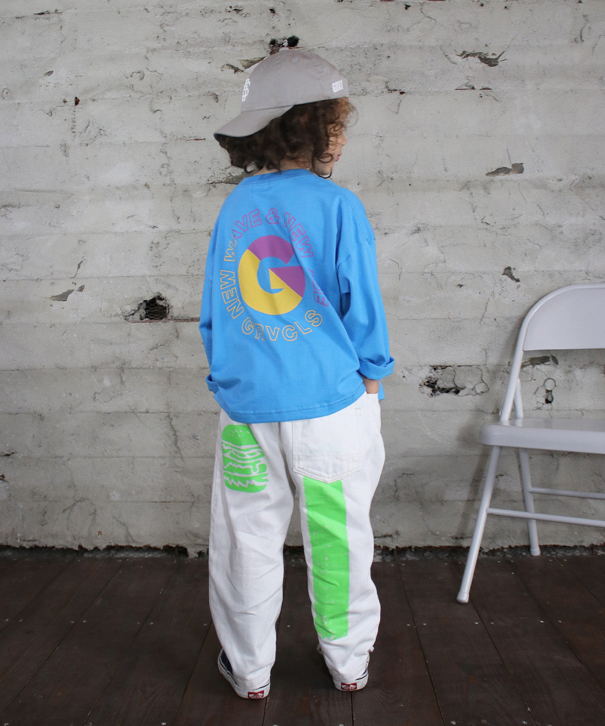 Uneven Denim HAMBURGER Paint Cocoon Pants