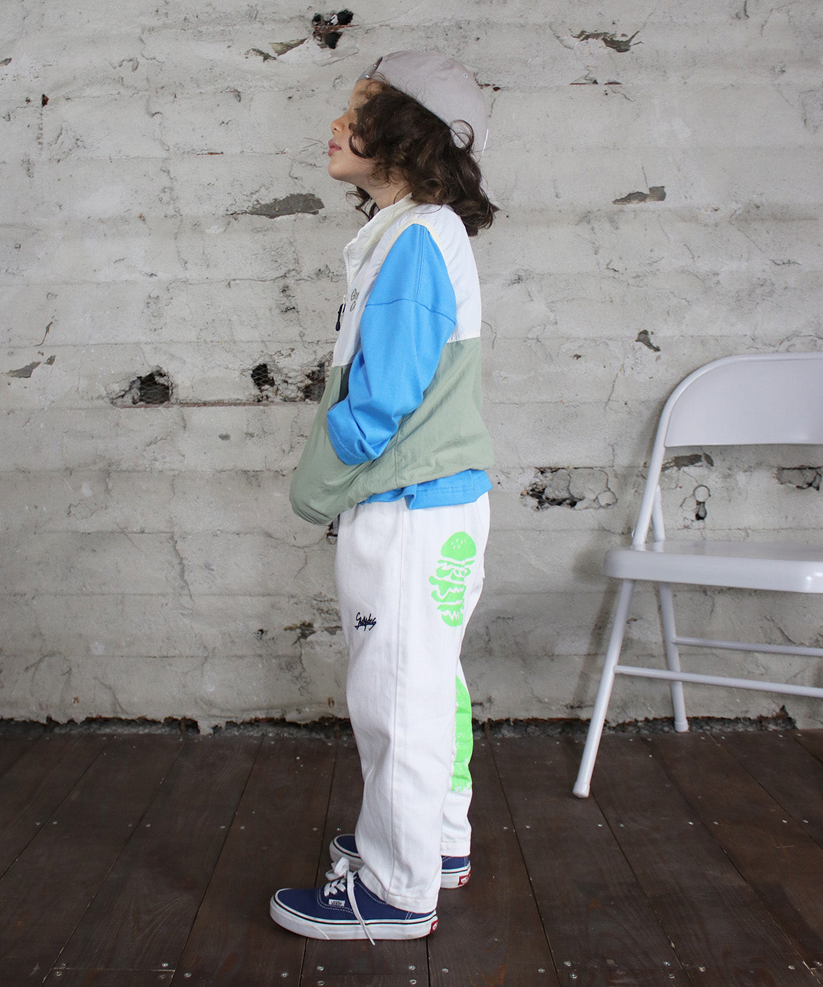 Uneven Denim HAMBURGER Paint Cocoon Pants