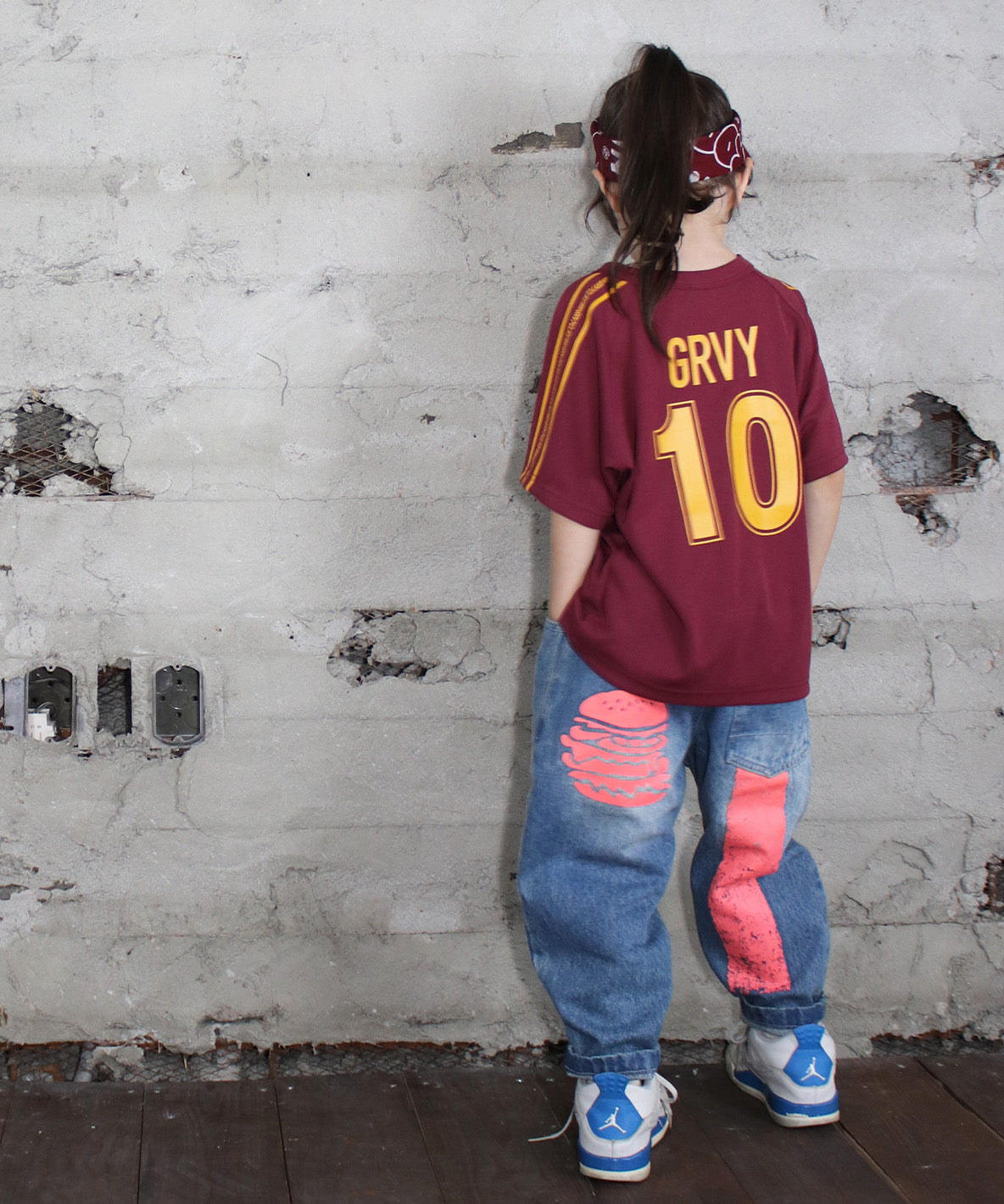 Uneven Denim HAMBURGER Paint Cocoon Pants