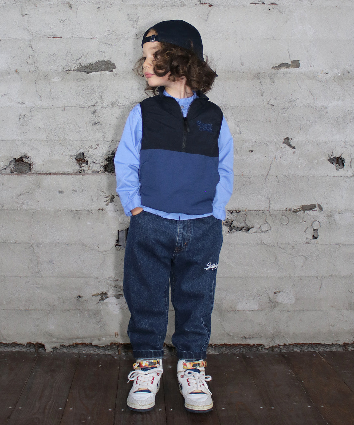 Uneven Denim HAMBURGER Paint Cocoon Pants