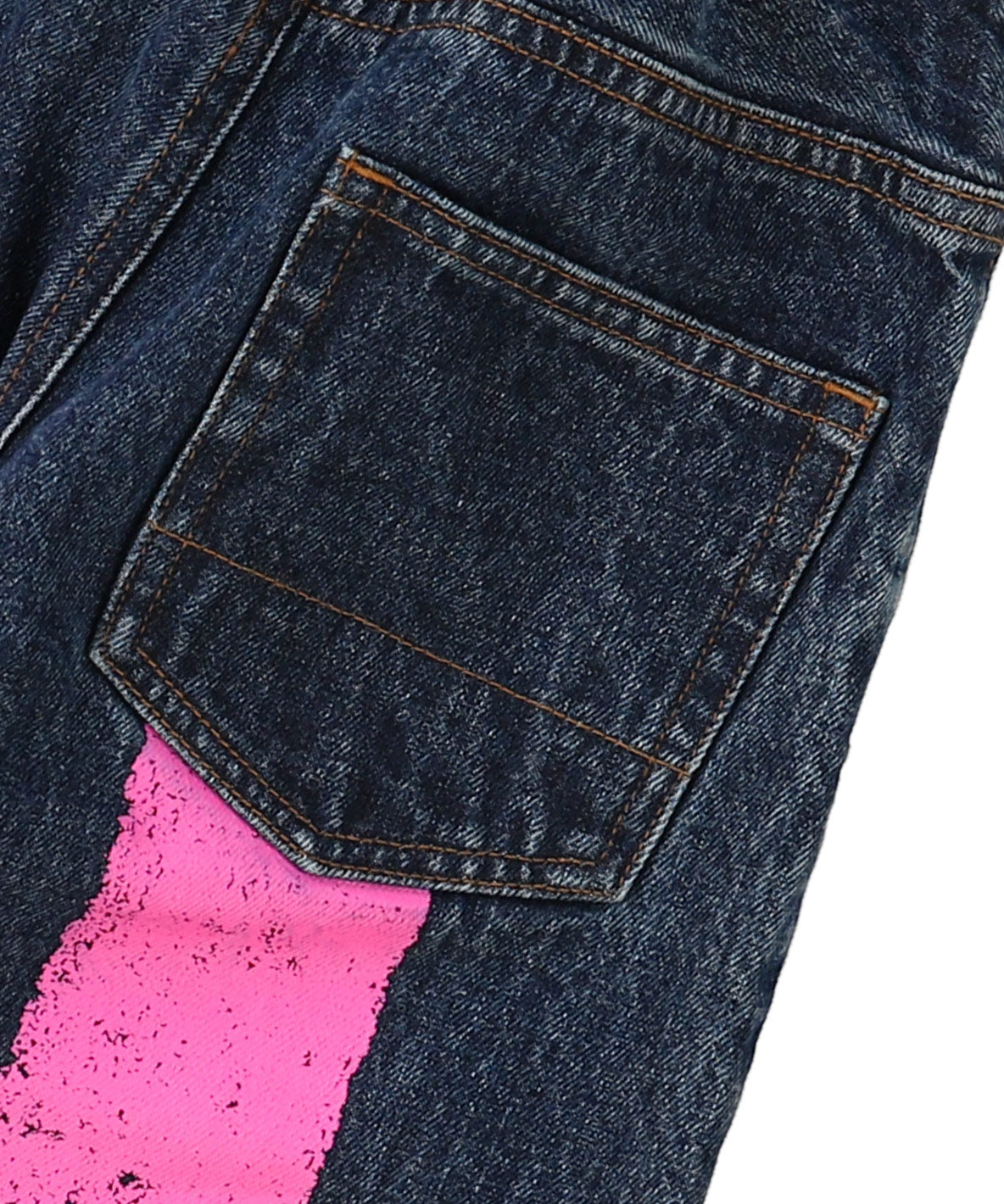 Uneven Denim HAMBURGER Paint Cocoon Pants