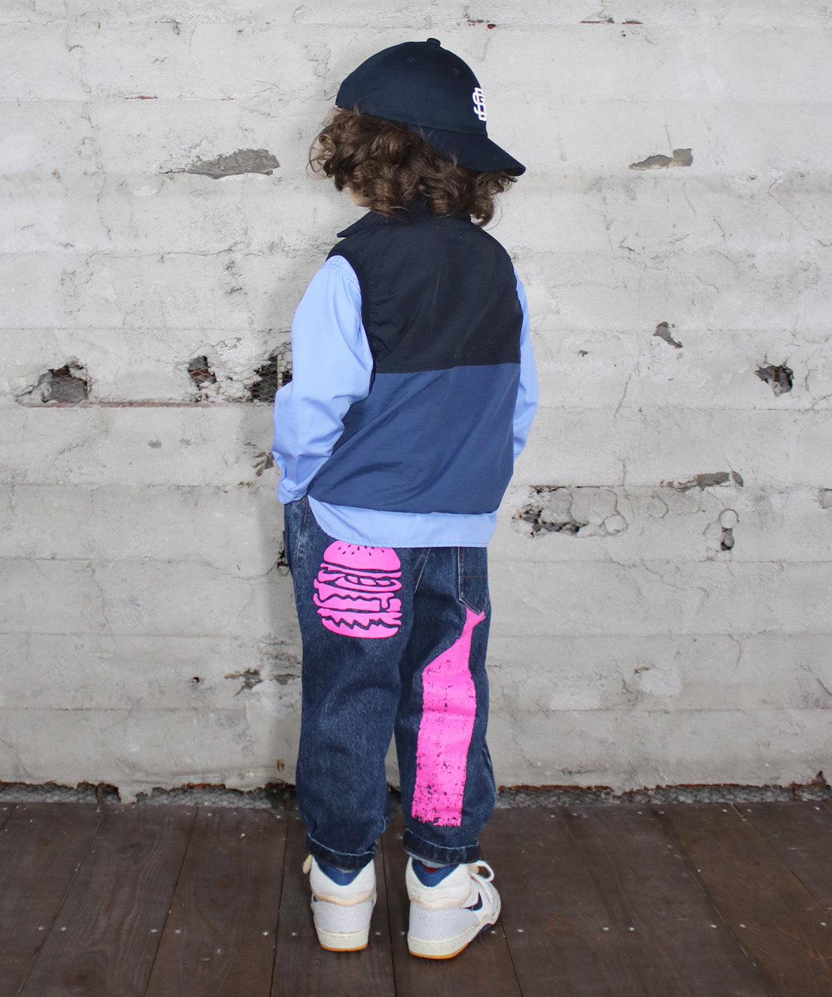 Uneven Denim HAMBURGER Paint Cocoon Pants