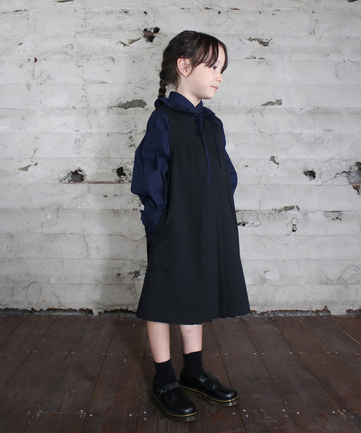 LANATEC Twill Pleat Front Dress