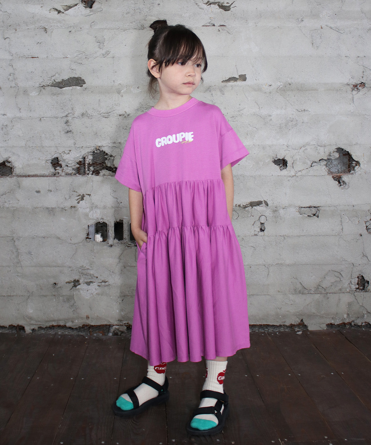 Cotton Jersey Tiered Dress