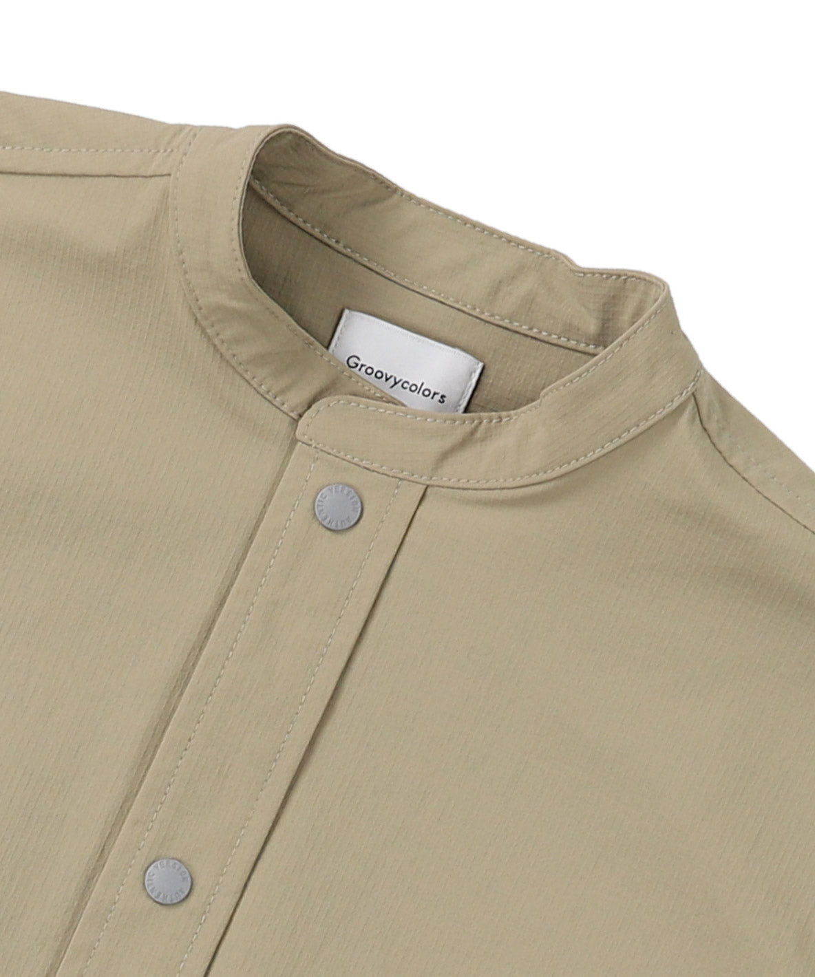 Nylon 4way Band Collar Shirt