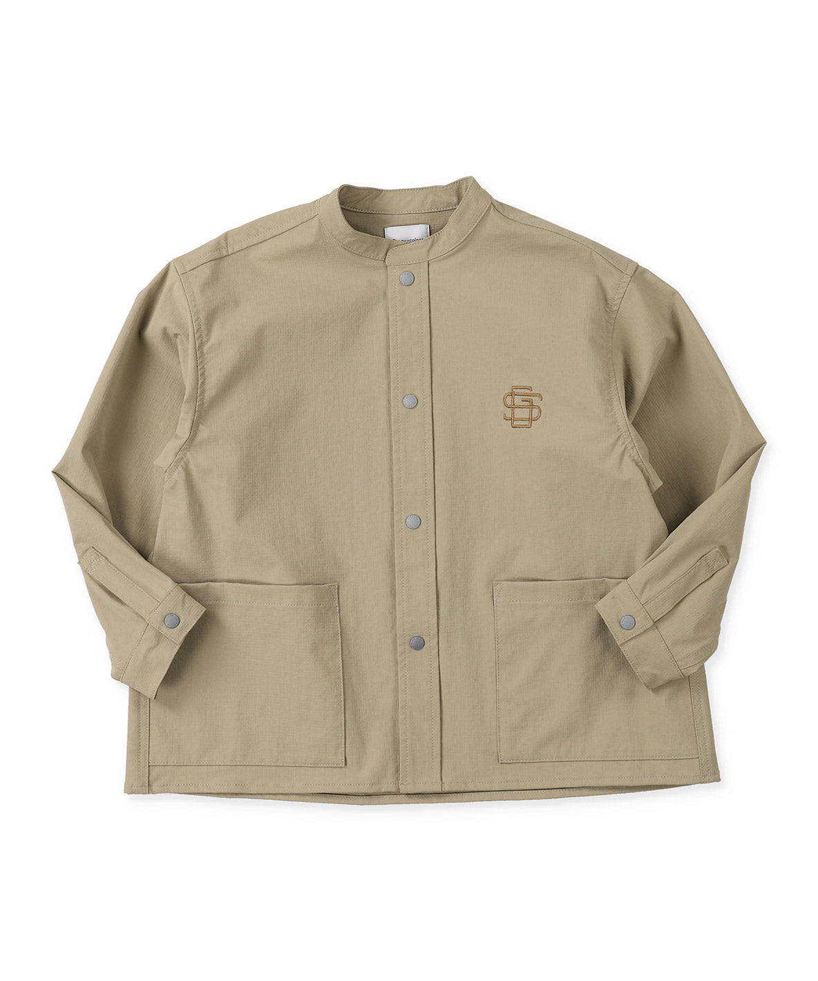 Nylon 4way Band Collar Shirt