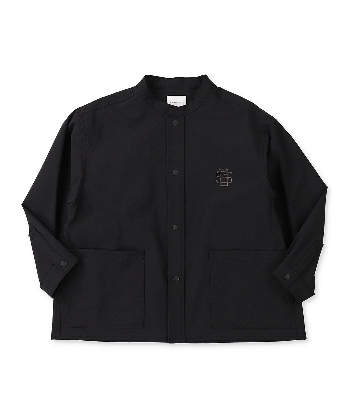 Nylon 4way Band Collar Shirt