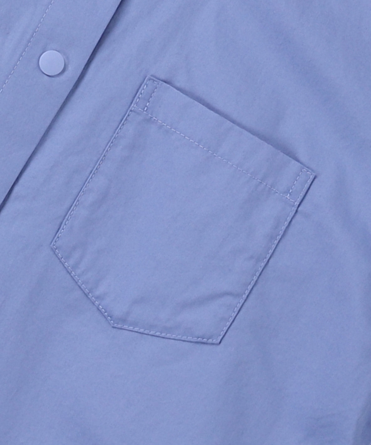 Broadcloth Gathered-sleeve Long Shirt