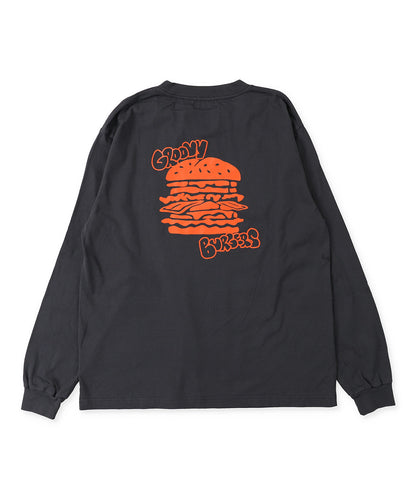 GROOVY BURGERS Long Sleeve Tee(MENS)