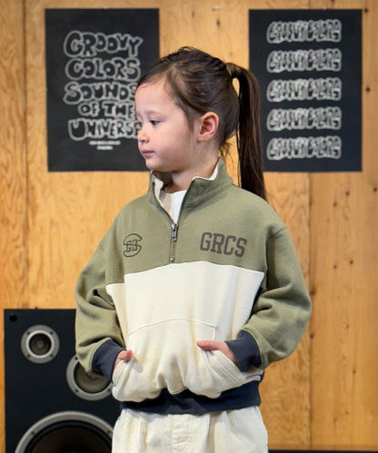 Crazy Coloring Half Zip Sweatshirt