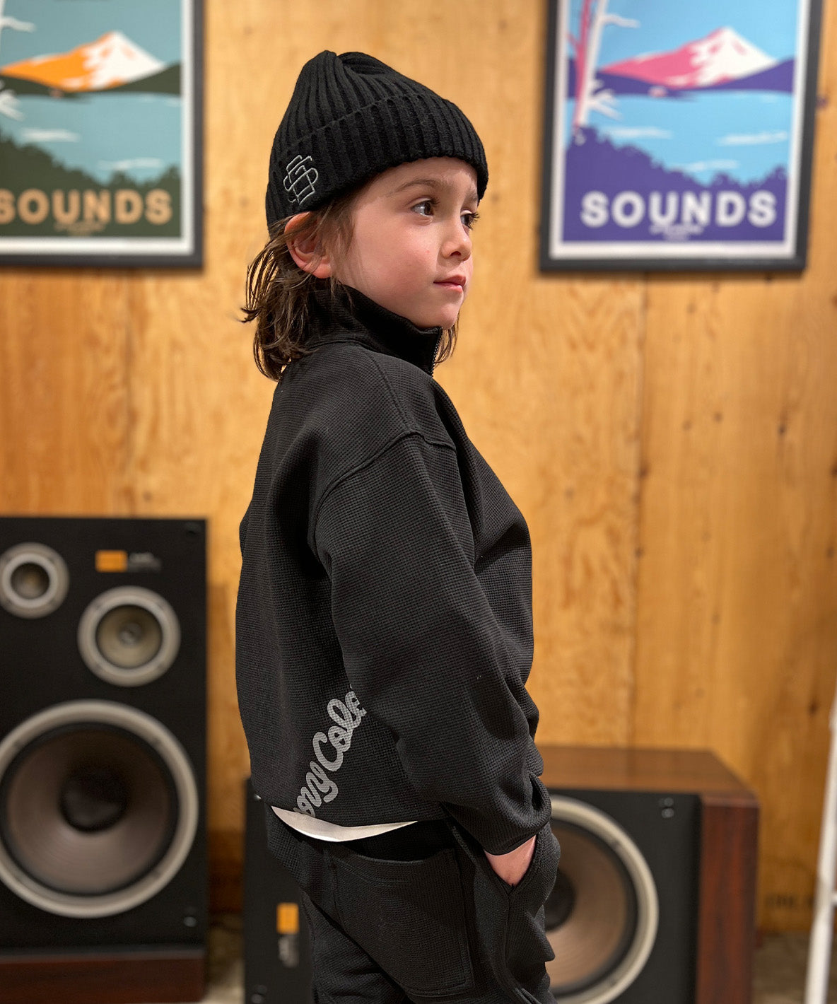 PTT Waffle Half Zip Pullover