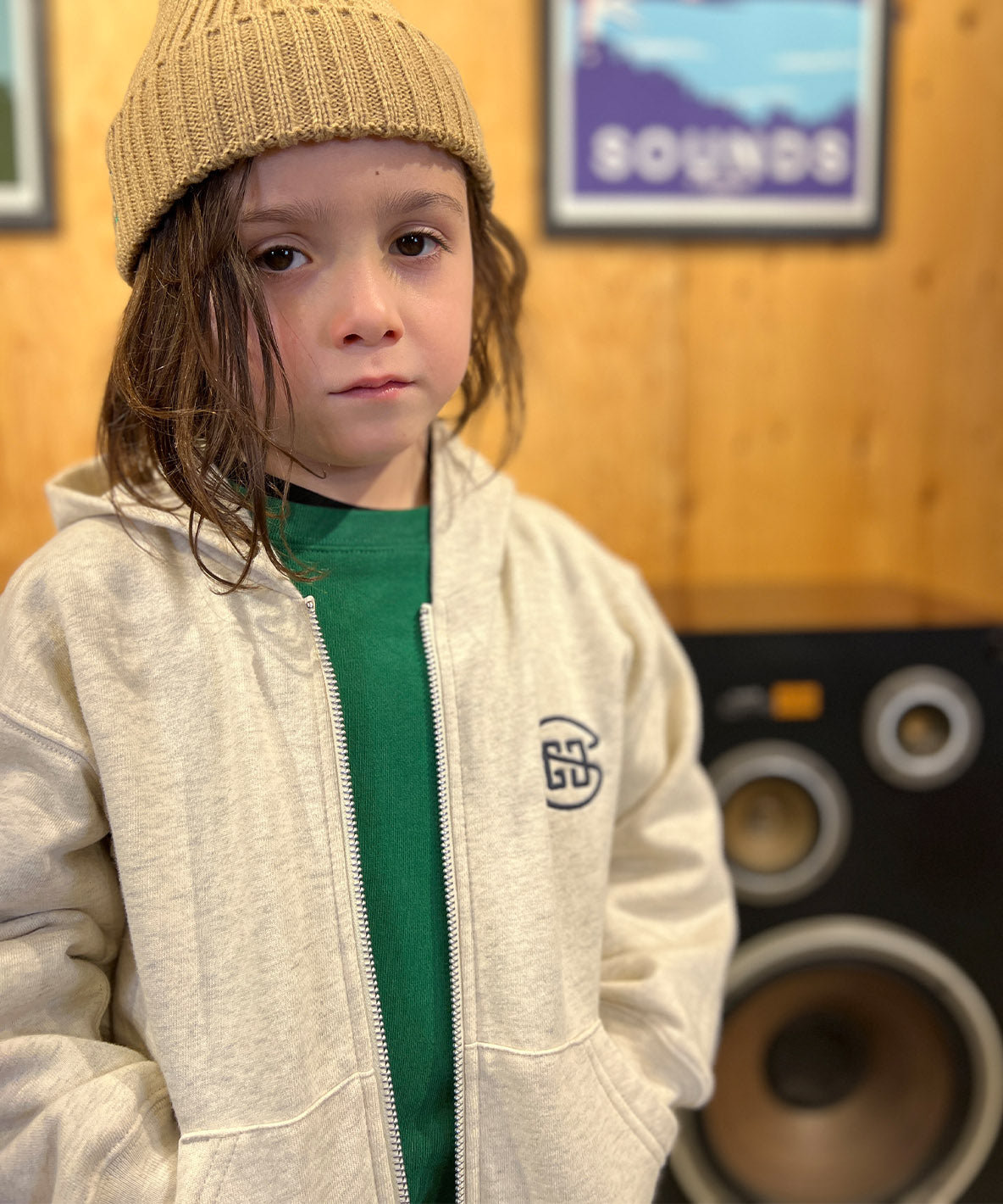 GROOVY COLORS Zip-up Sweat Hoodie