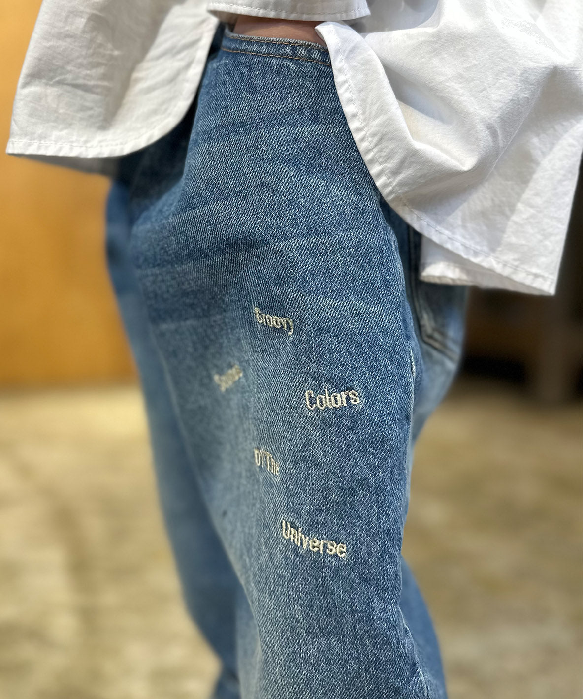 Uneven Denim HAMBURGER Pants
