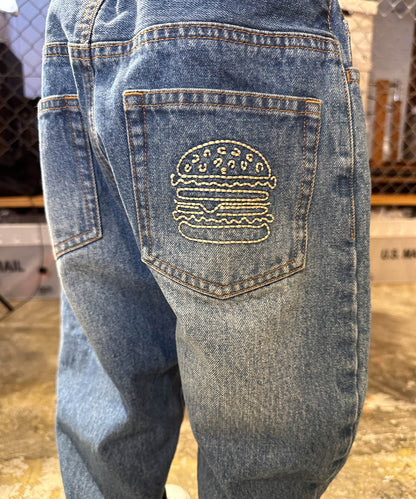 Uneven Denim HAMBURGER Pants