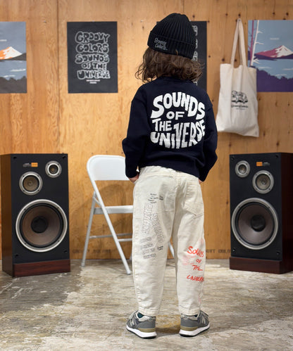 Back Satin Graffiti Cocoon Silhouette Pants