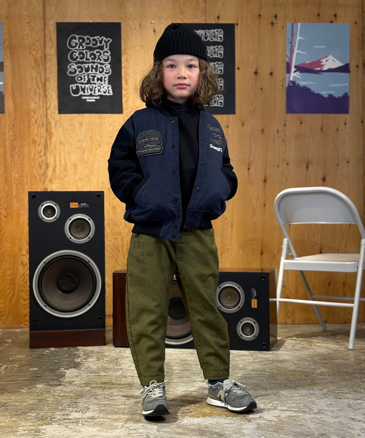 Back Satin Graffiti Cocoon Silhouette Pants