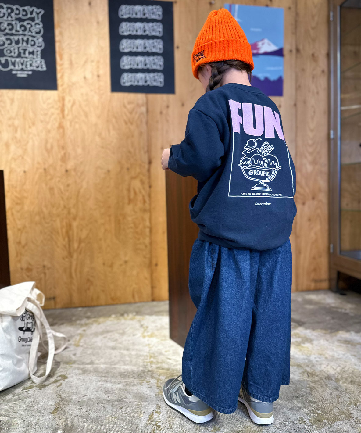 Denim Tuck Pants