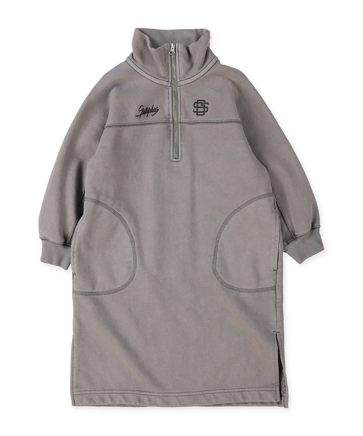 Overdye Half Zip Dress