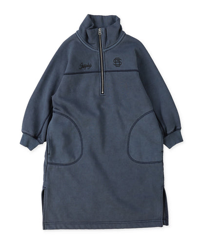 Overdye Half Zip Dress
