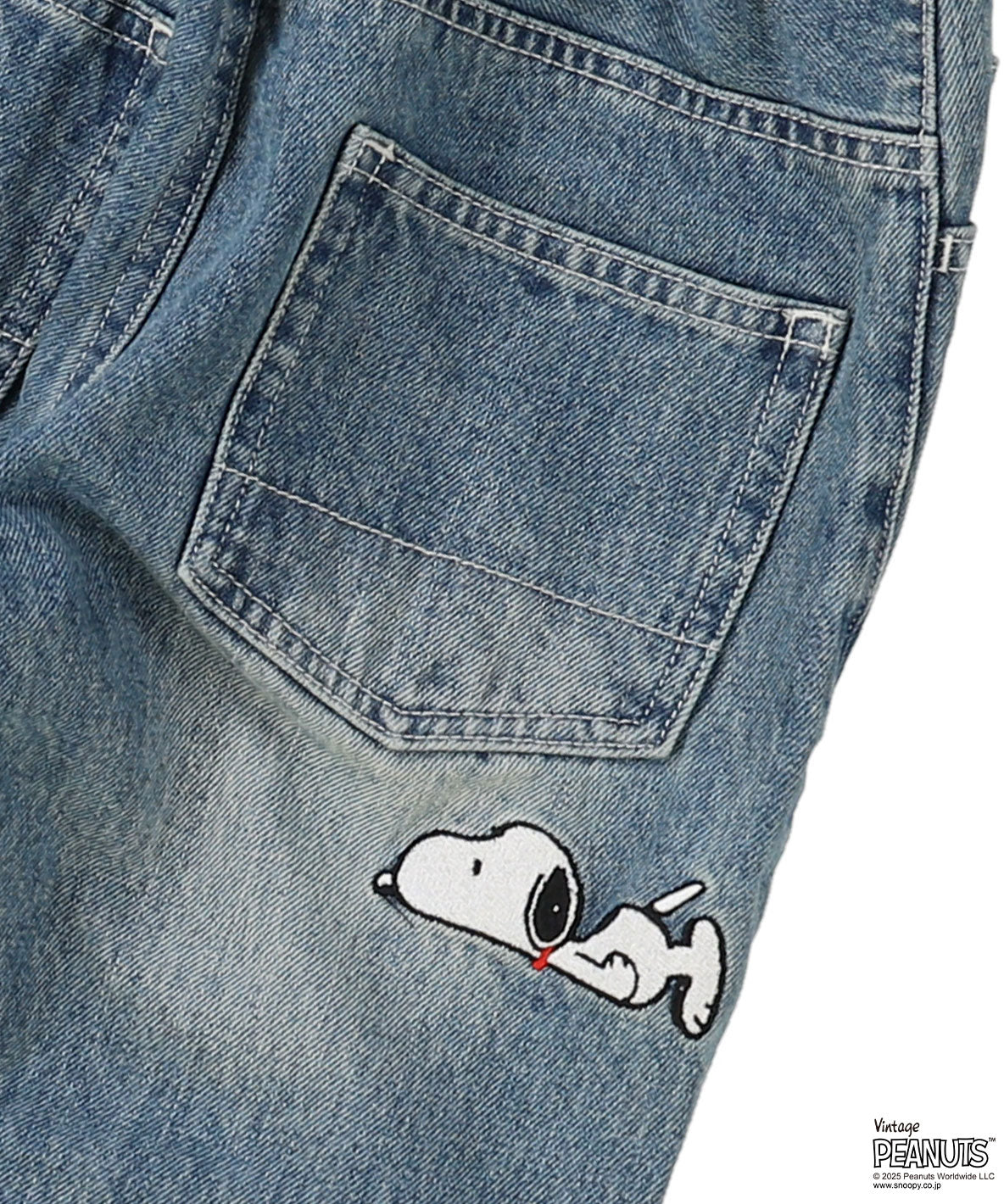 Uneven Denim SNOOPY Pants