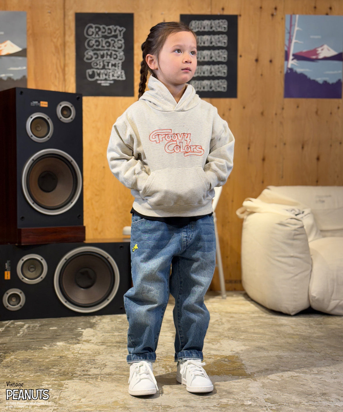 Uneven Denim SNOOPY Pants