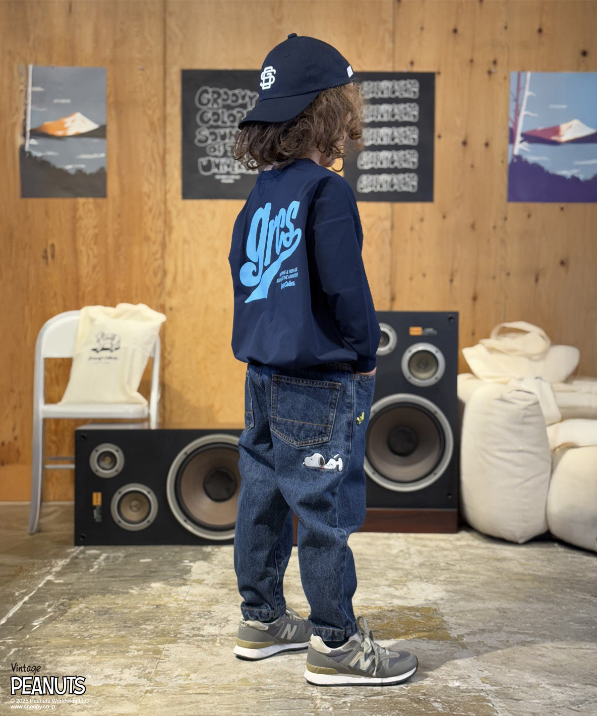 Uneven Denim SNOOPY Pants