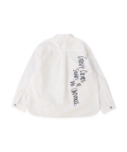 Broadcloth Band Collar Shirt