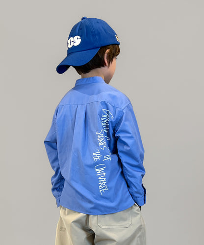 Broadcloth Band Collar Shirt