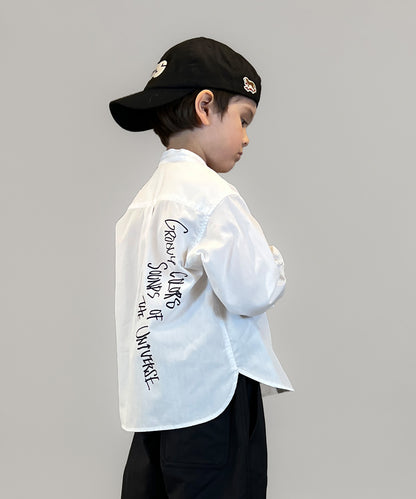 Broadcloth Band Collar Shirt