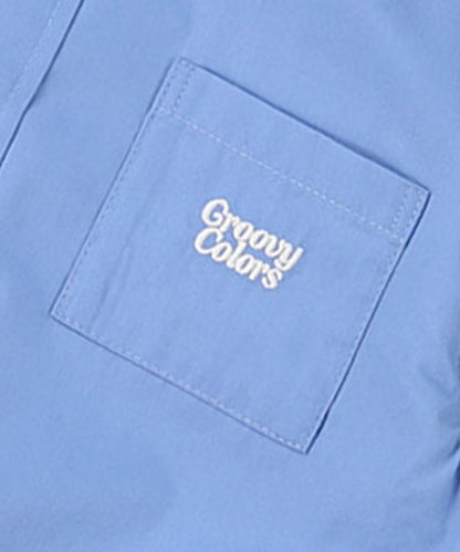 Broadcloth Band Collar Shirt