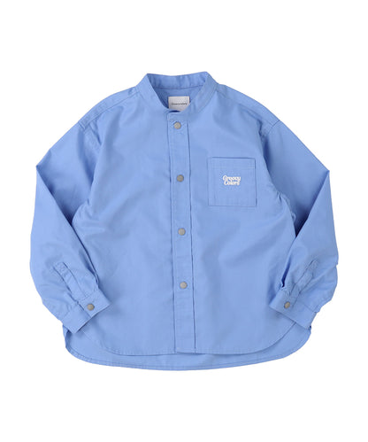 Broadcloth Band Collar Shirt
