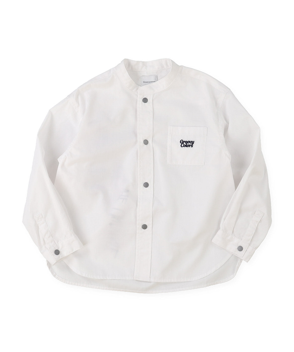 Broadcloth Band Collar Shirt