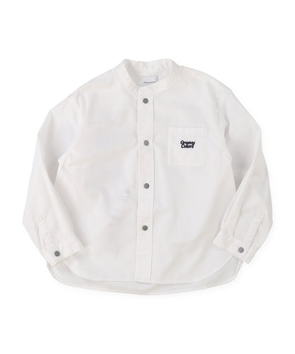 Broadcloth Band Collar Shirt
