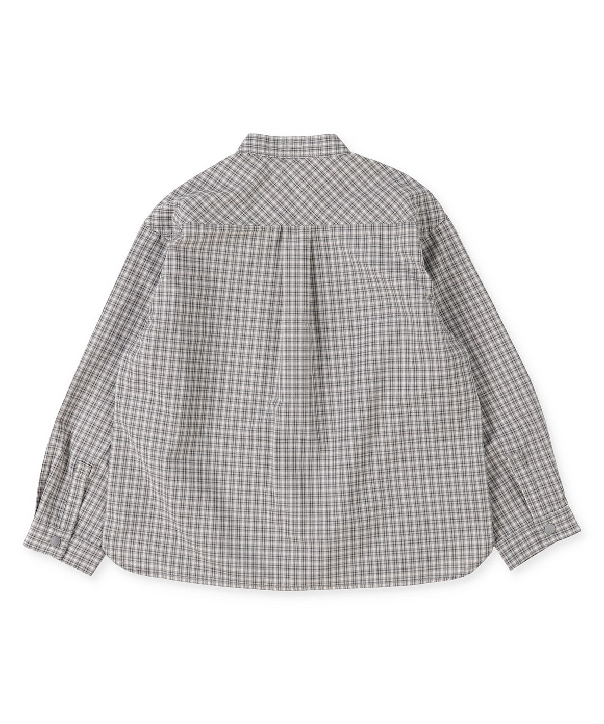 Mini Plaid BUDDY Band Collar Shirt